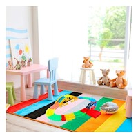 Carril de Colores con Carro Juguete para Niños Creativo y Colorido